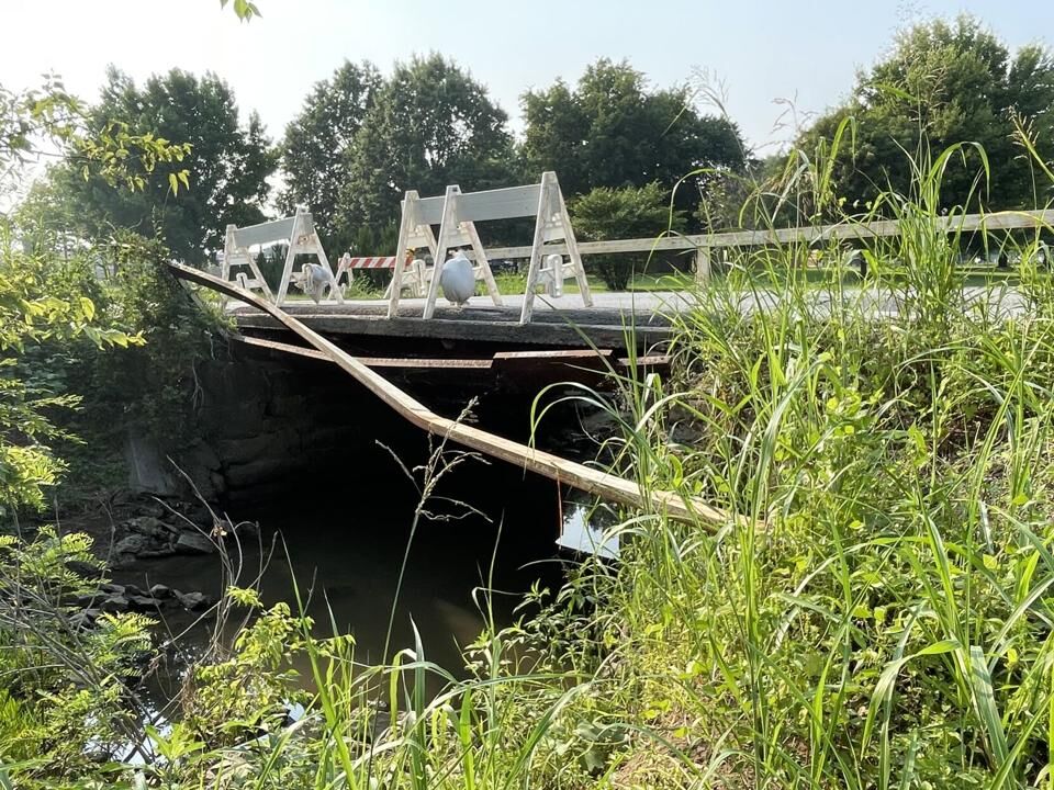 121st bridge prior to construction